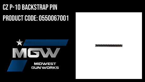 CZ P-10 Backstrap Pin - 0550067001