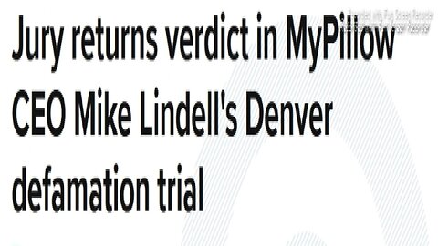 A DENVER JURY FOUND MYPILLOW CEO MIKE LINDELL LIABLE OF DEFAMATION - 2 mins.