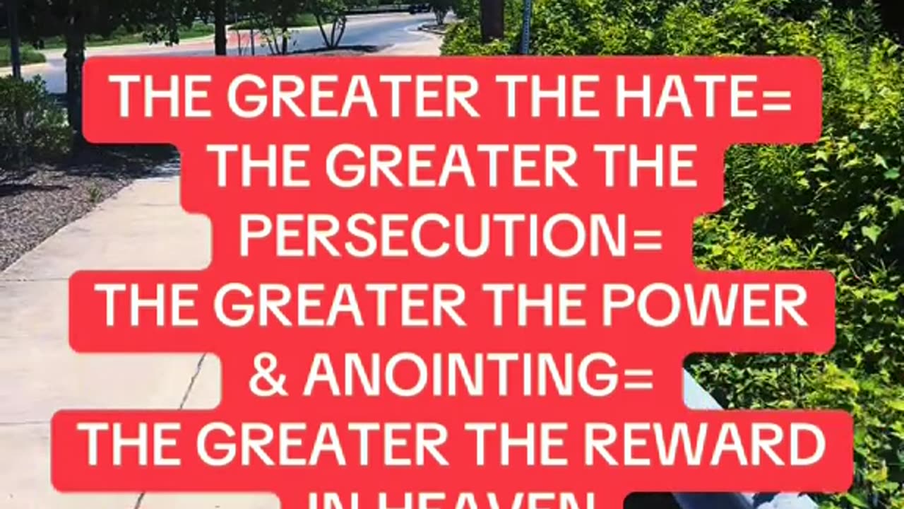 ANOINTING, POWER, PERSECUTION