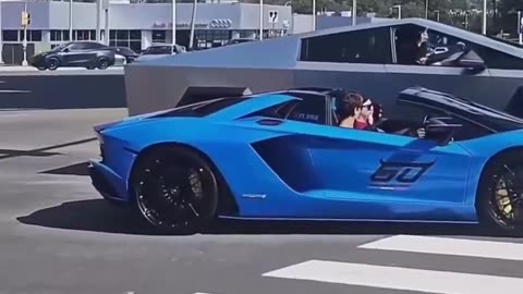 I guarantee he will get a Cybertruck after that race.