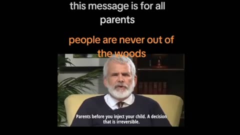 This message is for all parents, Dr Robert Malone, the inventor of the mRNA jab injection