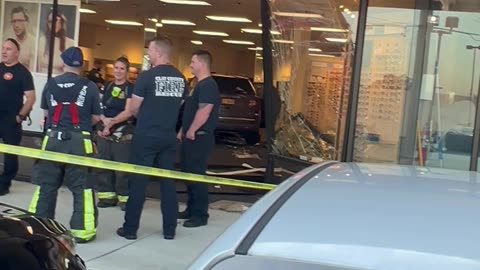 Vehicle crashes through store front window of The Lens Crafters in Orange Park Florida