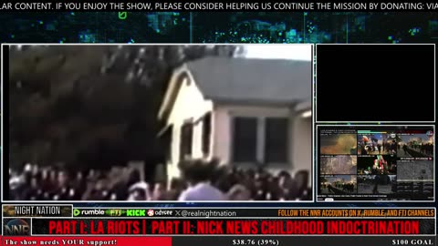 NIGHTNATION.LIVE | PART I: LA RIOTS| PART II: NICK NEWS CHILDHOOD INDOCTRINATION STUDY