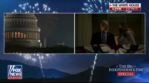 President Trump is truly special - He is dancing during the fireworks "Trump Dance"!