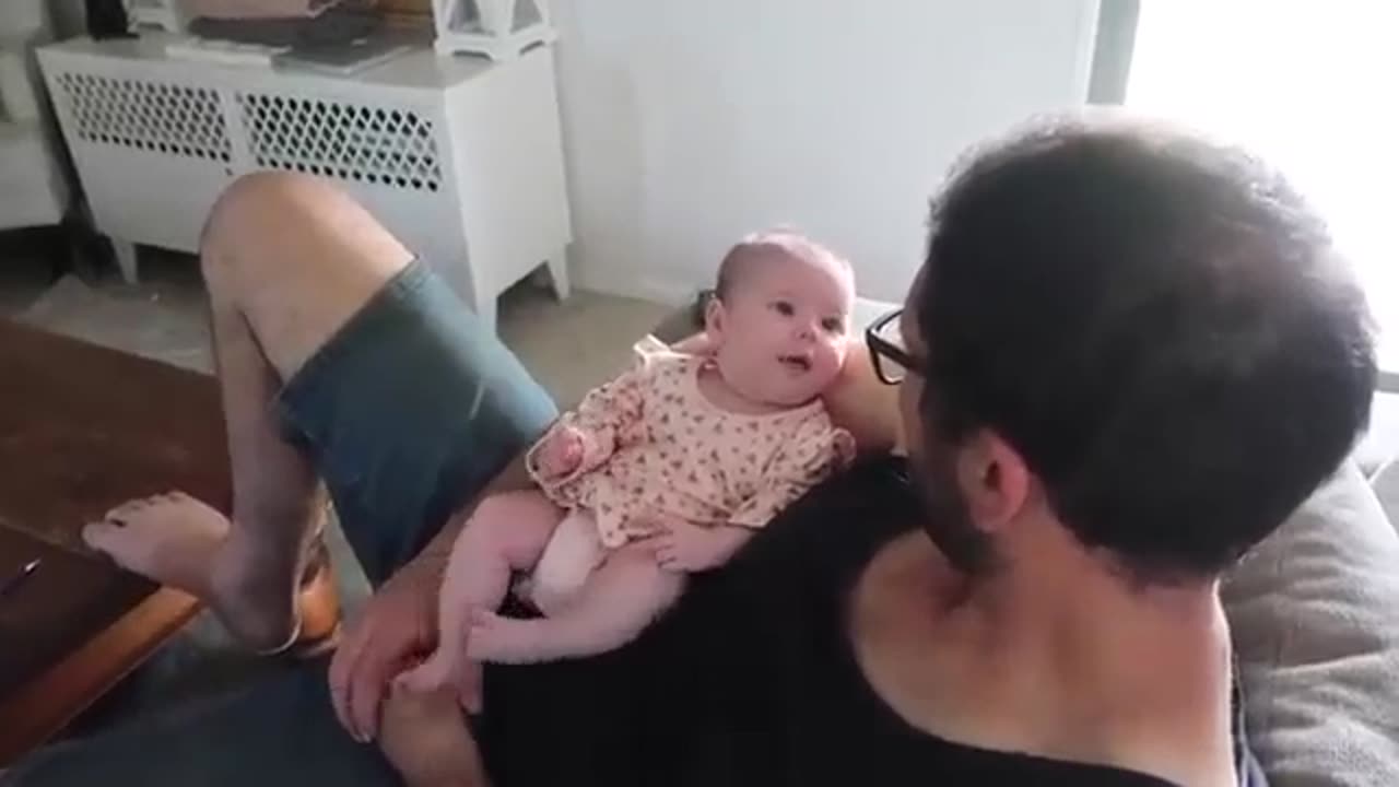 2 Month Old Baby & Dady