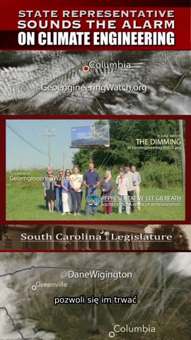 Przedstawiciel stanu Karolina Południowa bije na alarm w sprawie smug chemicznych!