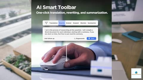 Virtusx AI Mouse, Jethro V1 – AI Voice & Audio Recorder, Note Taking Mouse for Computer &