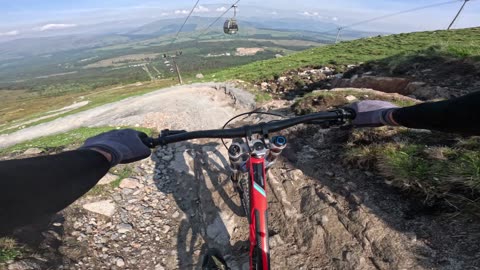GoPro 11 POV Fort William SaRACEN Myst World Cup DH Orange Xtreme Nevis Range revamp test lap