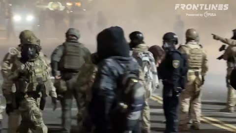 DHS handling business in Portland! Bunch of Anti ICE rioters getting arrested last night!
