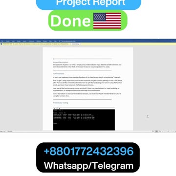 Student Work(Project) | COP 4634 Project 1 Report - Processes Assignment | Systems & Networks | UWF