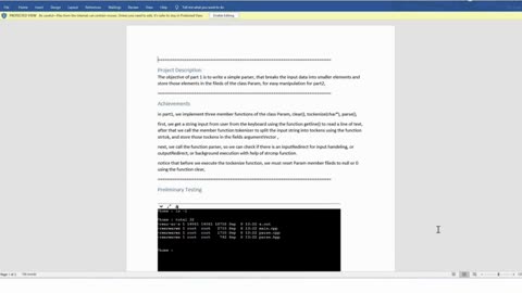 Student Work(Project) | COP 4634 Project 1 Report - Processes Assignment | Systems & Networks | UWF