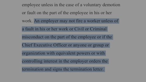 Right to Fire by Upper Management of an Organization/Business/Company