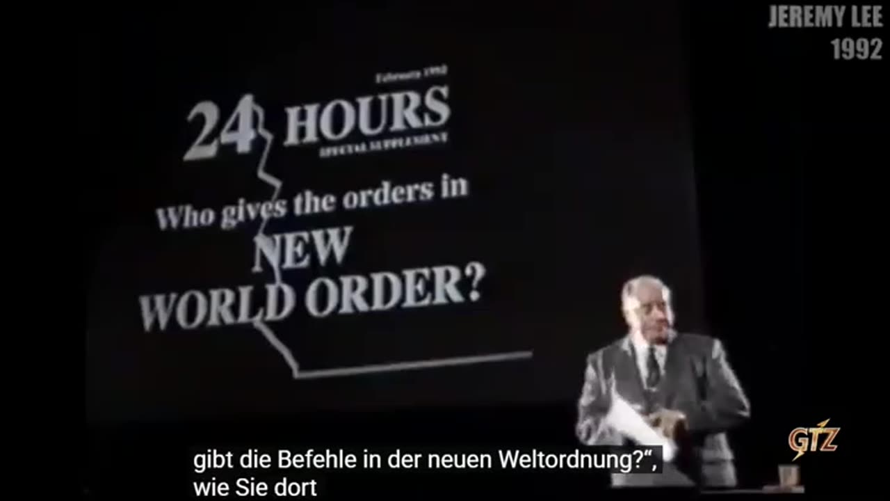 REDE zur NWO, im Jahr 1992 engUTdeu - NWO in 1992 Speech
