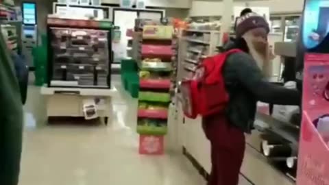 Fiery Argument at Corner Store Erupts into Total Destruction | Wild Street Fight Caught on Camera