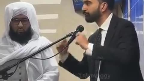 Zohran Mamdani campaigning in a mosque. Listen.