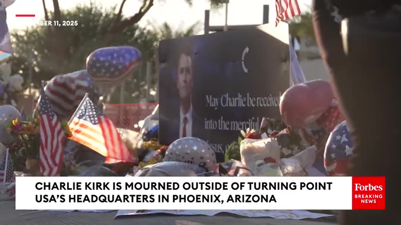 ✅ Charlie Kirk is Mourned Outside of Turning Point USA's Phoenix HQ