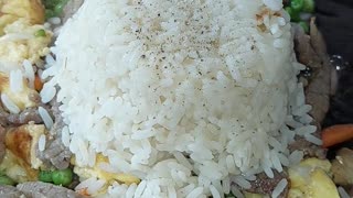 Get Your WOK! Beef Mushroom Egg Rice! 🔥🥩🍄🌽🍚🧅🍳