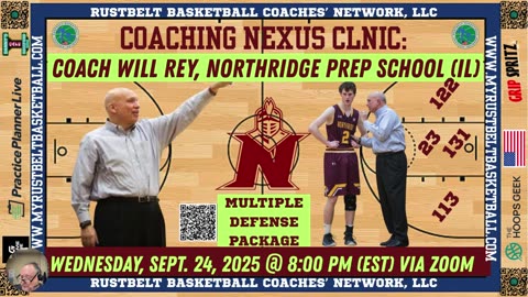 Learn the Legendary Coach Will Rey's Multiple Defensive System!
