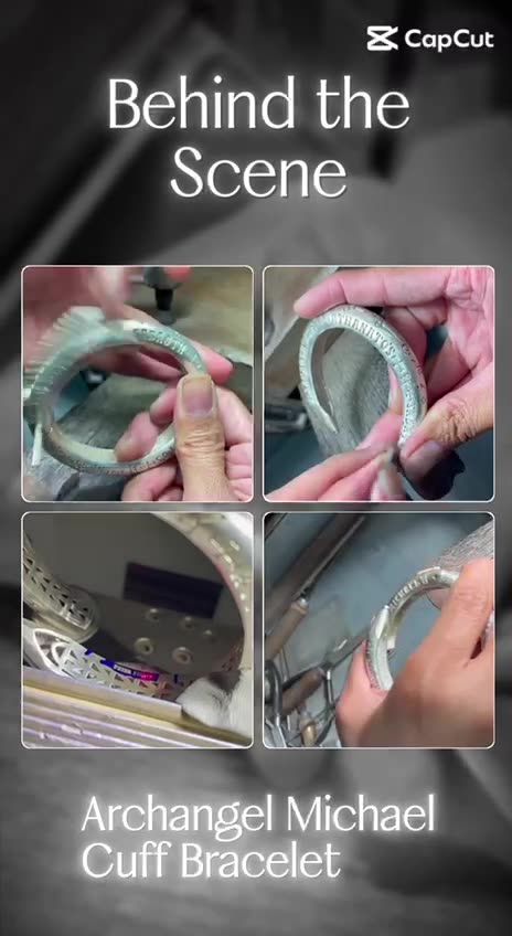 Sigil of Archangel Michael | Sterling Silver Cuff Bracelet – Behind the Scenes