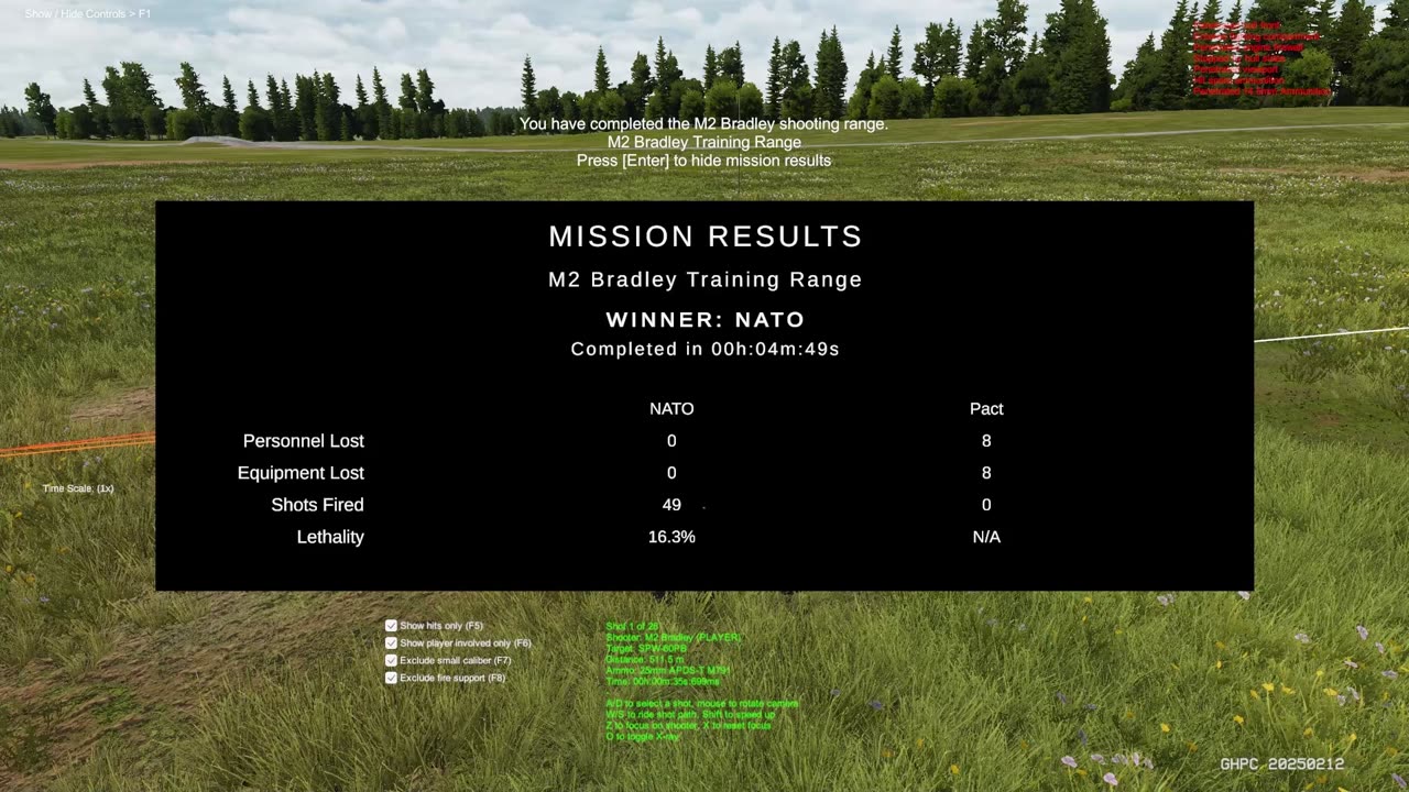 Gunner, Heat, Pc! training M2 Bradley