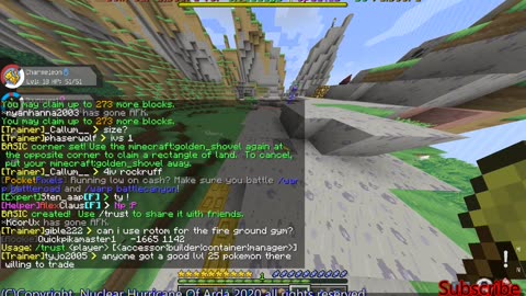 Minecraft Playing Pixelmon pokemon server with nos fire part 3