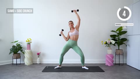 25 MIN FULL TONING PILATES Workout with Weights, Tone, Strengthen & Burn Calories🔥