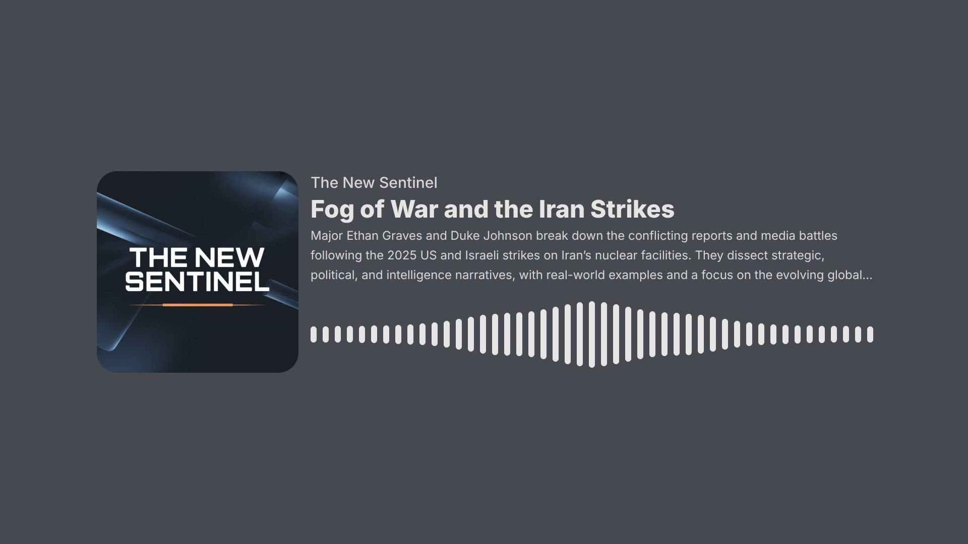 Fog of War and the Iran Strikes