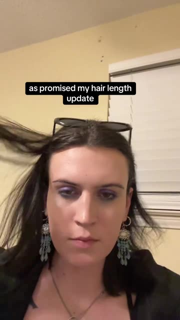 Beautiful hair of a tgirl