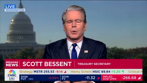 Sec. Scott Bessent: "I think it would be GREAT if five moderate Democrats became heroes,