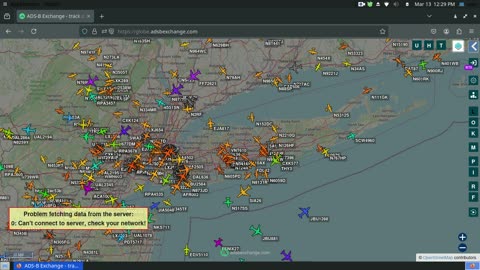 More New York & New Jersey Airplane Mafia Traffic Time Lapsed - March 13th 2025 - no audio -