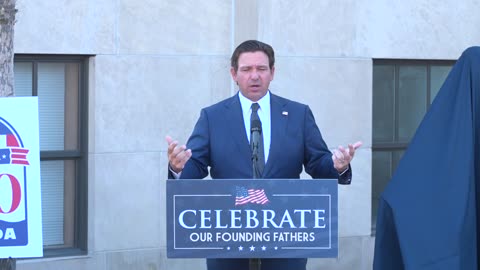 Governor DeSantis Unveils Benjamin Franklin Statue in Apalachicola