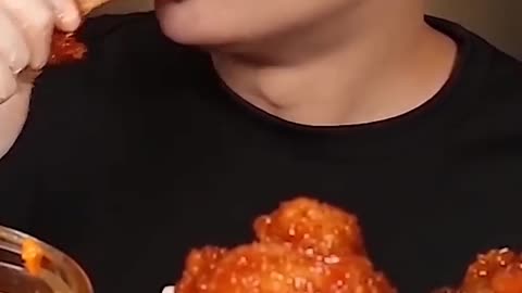MUKBANG SATISFYING BIG BITE _Spicy cheesy chicken_🔥🌶️🍗😌👌
