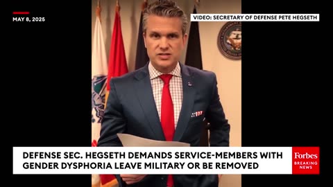 Defense Sec. Hegseth Demands Service-Members With Gender Dysphoria Leave Military Or Be Removed