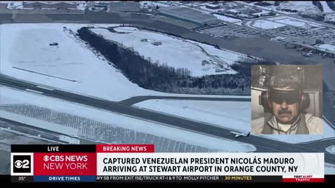 Maduro Arrives at Stewart Airport in Orange County, New York