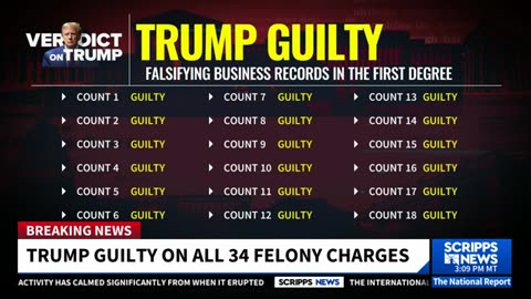 Former President Trump guilty in criminal hush money trial