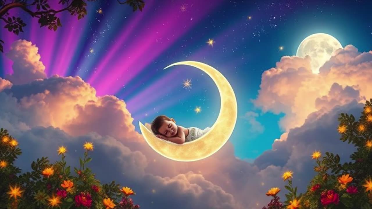 Moonbeam Dreams – A Gentle Acoustic Lullaby with Soft Ambient Tones for Peaceful Sleep