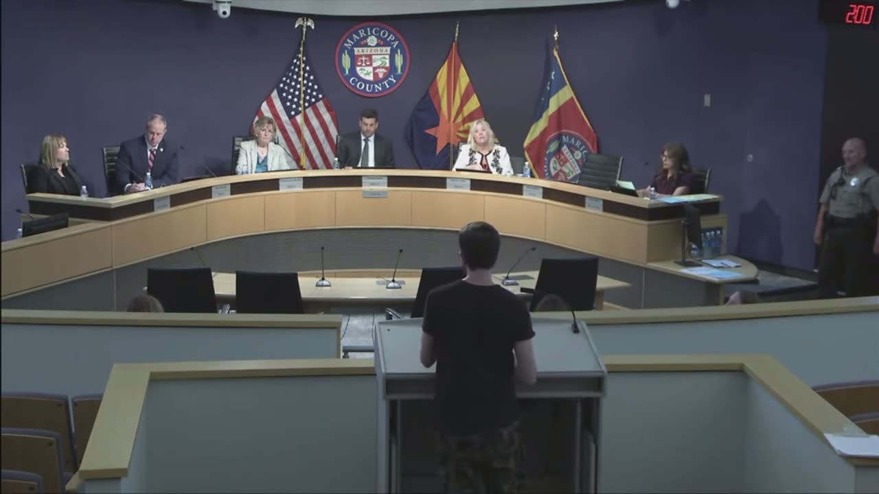 Man Trolls Maricopa County's Board of Supervisors About New World Order Agenda