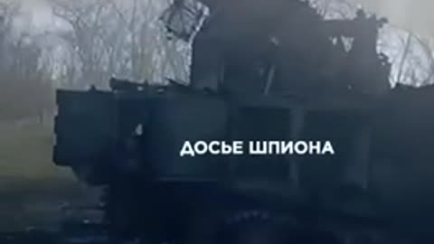 Burning Russian SAM Radar Up-Close