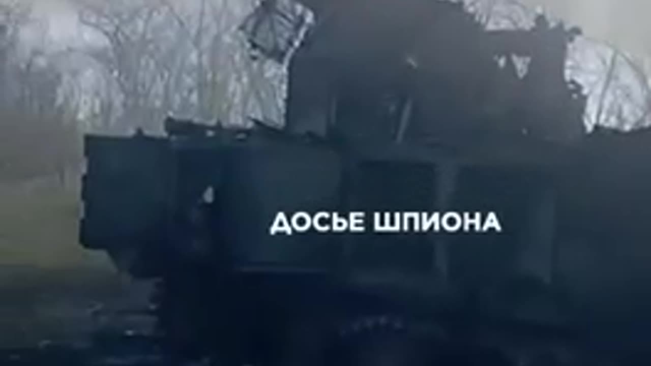 Burning Russian SAM Radar Up-Close