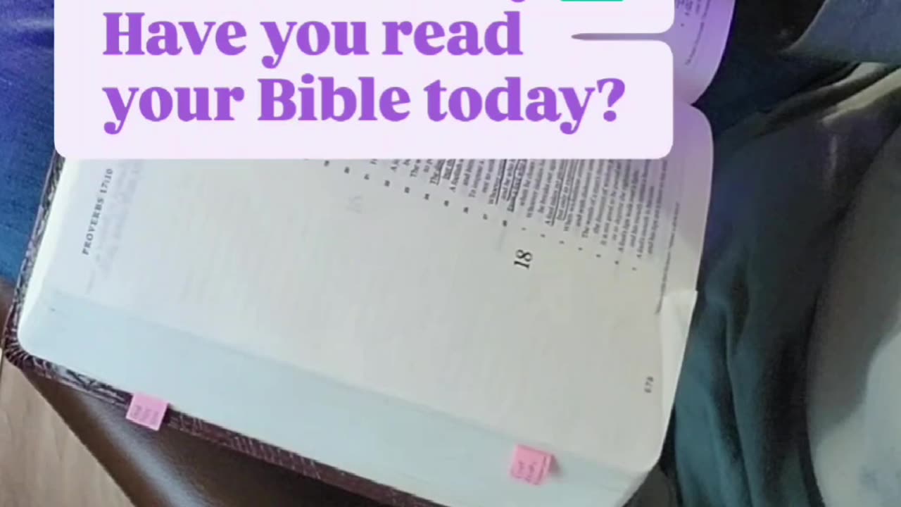 Please read your Bible 📖