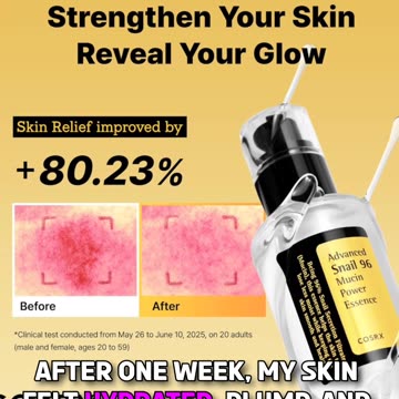 ✨ Reveal Glass-Skin Radiance with COSRX Snail Mucin Repairing Serum!