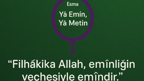 Emine İsminin Sırrı: Güven Kapısını Açan 66 Zikir!