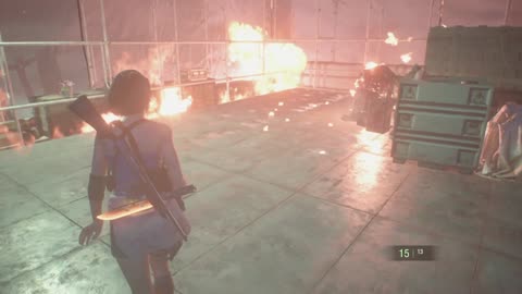 Jill Vs Good ol' Piranha face ( Boss Fight - Nemesis ).