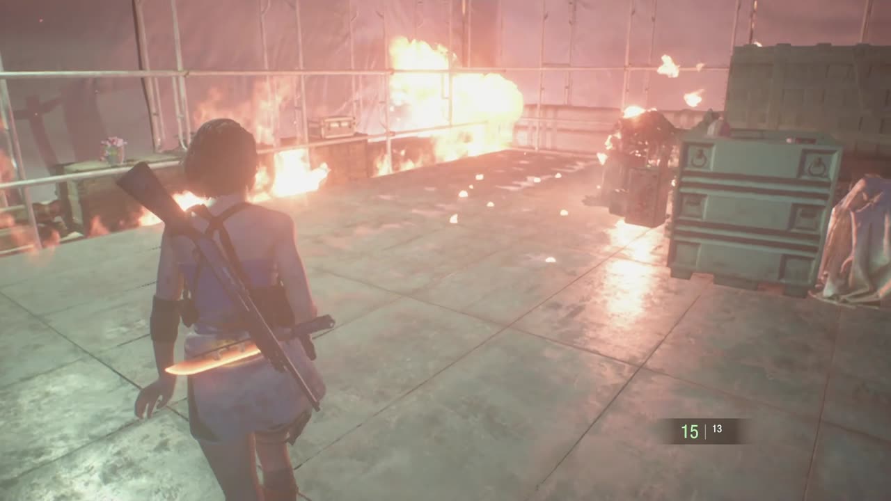 Jill Vs Good ol' Piranha face ( Boss Fight - Nemesis ).