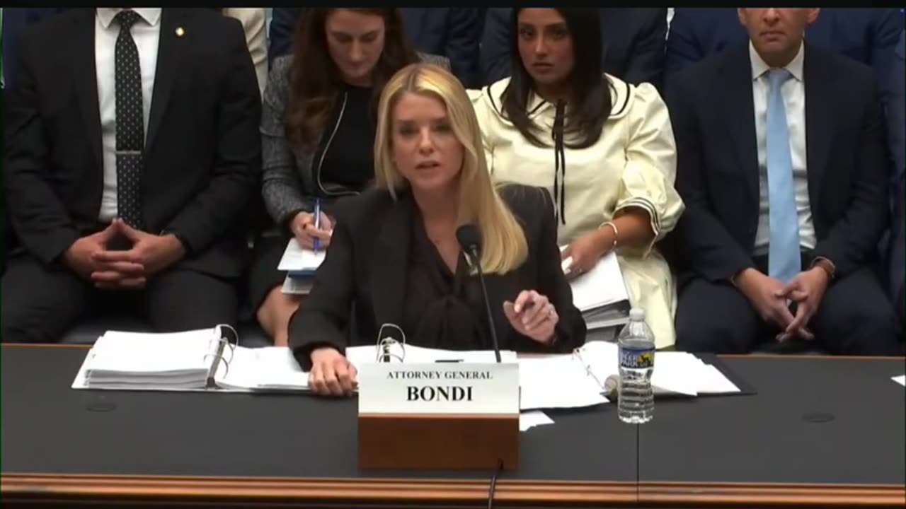 Pam Bondi infuriates Dems as she points out Dem member took money from Reid Hoffman