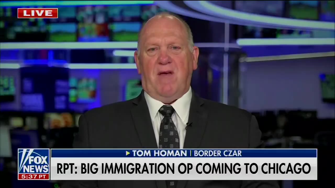 Tom Homan's message to Mayor Brandon Johnson: "Get out of the way. Because we're going to do it
