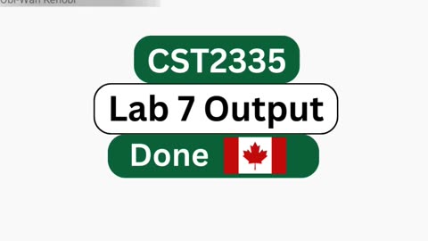 Client Work (𝐋𝐚𝐛 𝟕 ) | 𝐂𝐒𝐓𝟐𝟑𝟑𝟓 𝐋𝐚𝐛 𝟕 Output Mobile Apps | Algonquin College Ottawa