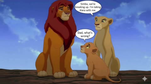 Lion king crossover Simba goes in to the other pride lands