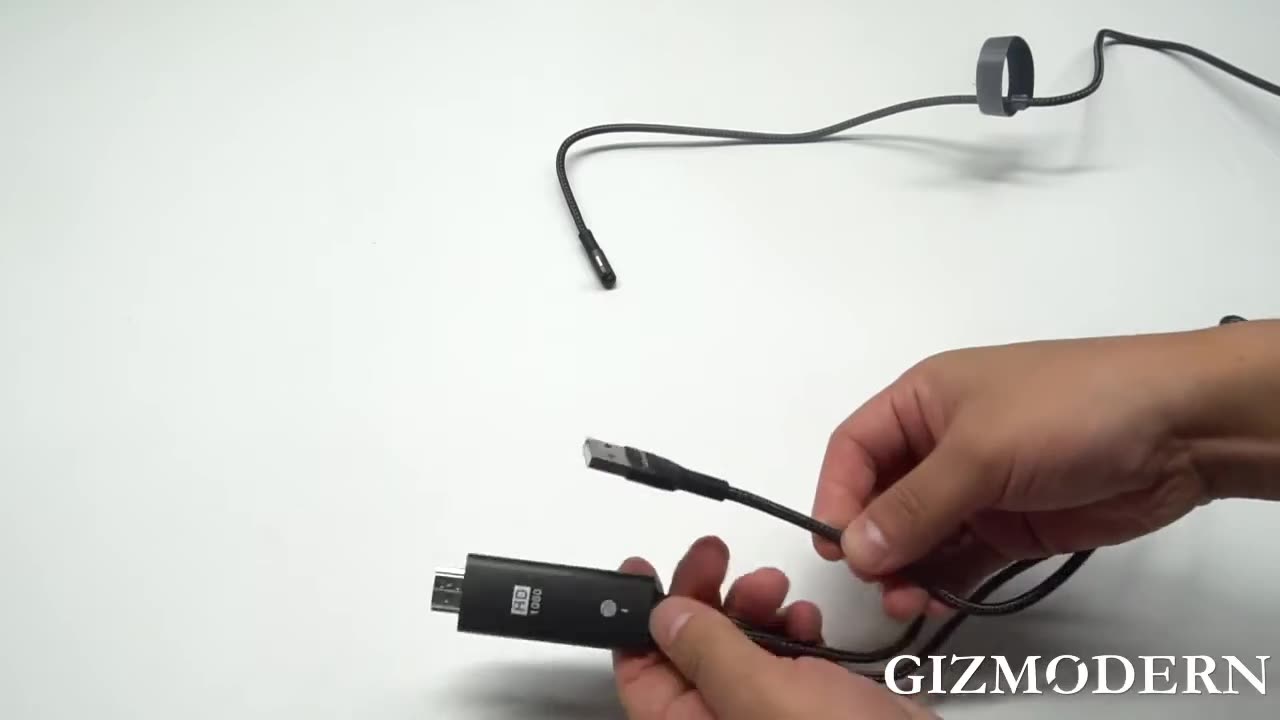 Lightning to HDMI Adapter Cable, with 1080P Transmission, USB-A & 2m, No Internet_Drivers Needed