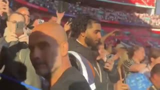 Pep Guardiola being called a bald rat!
